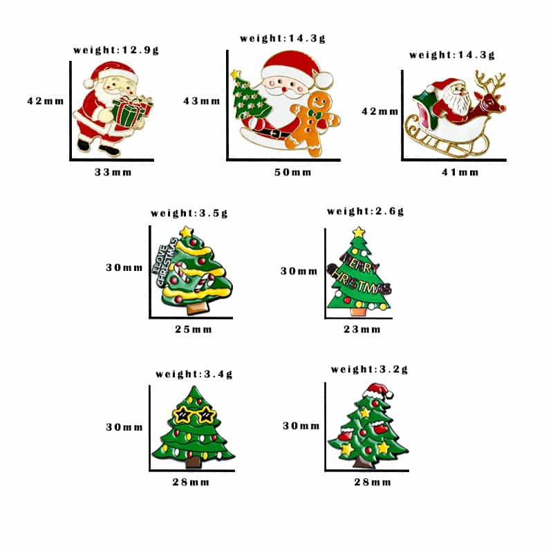 Custom Christmas Party Badge Set Souvenir Gift Decoration Wholesale