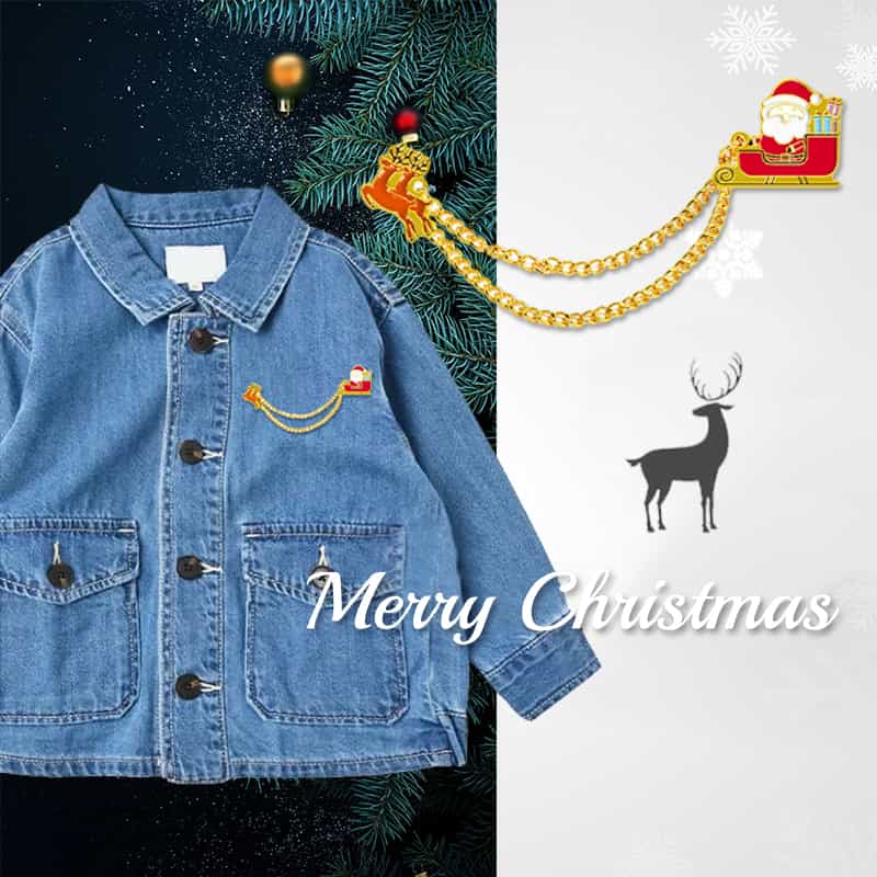 Custom Christmas Party Badge Set Souvenir Gift Decoration Wholesale