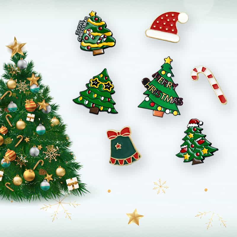 Custom Christmas Party Badge Set Souvenir Gift Decoration Wholesale