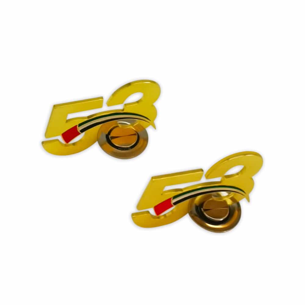 Custom Factory Wholesale UAE 53rd National Day Independence Anniversary Gold Badge Lapel Pin Souvenir Gift